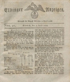 Elbinger Anzeigen, Nr. 27. Mittwoch, 5. April 1826