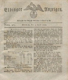 Elbinger Anzeigen, Nr. 27. Mittwoch, 5. April 1826