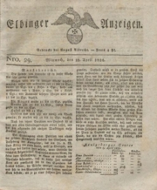 Elbinger Anzeigen, Nr. 29. Mittwoch, 12. April 1826