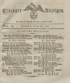 Elbinger Anzeigen, Nr. 32. Sonnabend, 22. April 1826