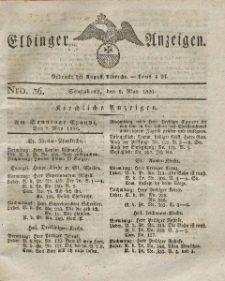 Elbinger Anzeigen, Nr. 36. Sonnabend, 6. Mai 1826