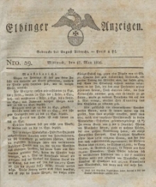 Elbinger Anzeigen, Nr. 39. Mittwoch, 17. Mai 1826