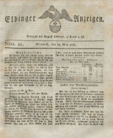 Elbinger Anzeigen, Nr. 41. Mittwoch, 24. Mai 1826