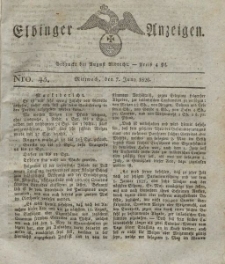 Elbinger Anzeigen, Nr. 45. Mittwoch, 7. Juni 1826