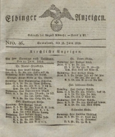 Elbinger Anzeigen, Nr. 46. Sonnabend, 10. Juni 1826