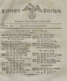 Elbinger Anzeigen, Nr. 50. Sonnabend, 24. Juni 1826