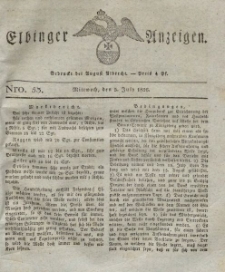 Elbinger Anzeigen, Nr. 53. Mittwoch, 5. Juli 1826