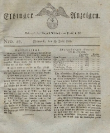 Elbinger Anzeigen, Nr. 57. Mittwoch, 19. Juli 1826