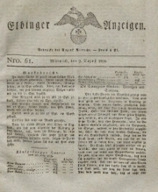 Elbinger Anzeigen, Nr. 61. Mittwoch, 2. August 1826