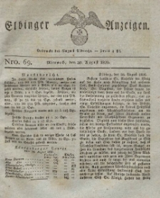 Elbinger Anzeigen, Nr. 69. Mittwoch, 30. August 1826