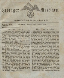 Elbinger Anzeigen, Nr. 93. Mittwoch, 22. November 1826