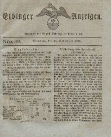 Elbinger Anzeigen, Nr. 95. Mittwoch, 29. November 1826