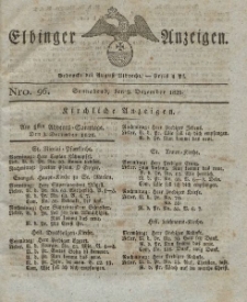 Elbinger Anzeigen, Nr. 96. Sonnabend, 2. Dezember 1826