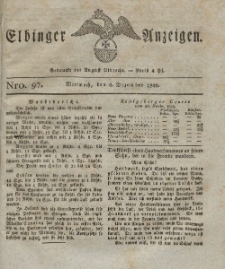 Elbinger Anzeigen, Nr. 97. Mittwoch, 6. Dezember 1826