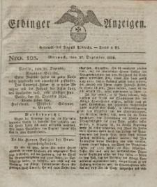 Elbinger Anzeigen, Nr. 103. Mittwoch, 27. Dezember 1826