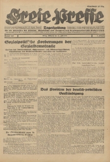 Freie Presse, Nr. 160 Mittwoch 11. Juli 1928 4. Jahrgang
