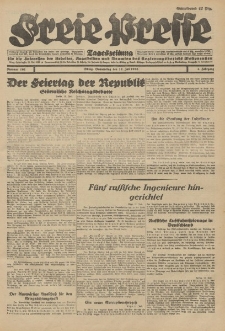 Freie Presse, Nr. 161 Donnerstag 12. Juli 1928 4. Jahrgang