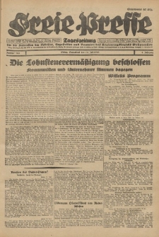 Freie Presse, Nr. 163 Sonnabend 14. Juli 1928 4. Jahrgang