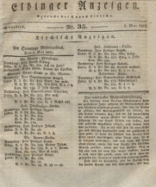 Elbinger Anzeigen, Nr. 35. Sonnabend, 2. Mai 1829