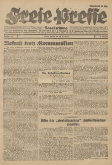Freie Presse, Nr. 164 Montag 16. Juli 1928 4. Jahrgang