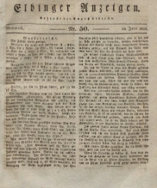 Elbinger Anzeigen, Nr. 50. Mittwoch, 24. Juni 1829