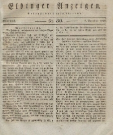 Elbinger Anzeigen, Nr. 80. Mittwoch, 7. Oktober 1829