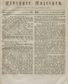 Elbinger Anzeigen, Nr. 88. Mittwoch, 4. November 1829