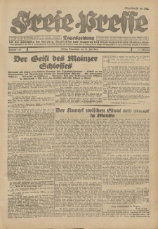 Freie Presse, Nr. 169 Sonnabend 21. Juli 1928 4. Jahrgang
