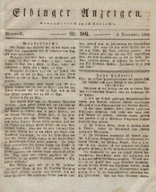 Elbinger Anzeigen, Nr. 96. Mittwoch, 2. Dezember 1829