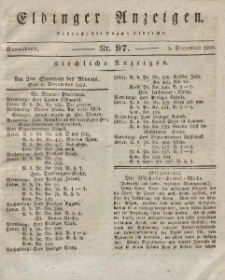 Elbinger Anzeigen, Nr. 97. Sonnabend, 5. Dezember 1829