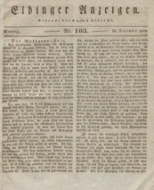 Elbinger Anzeigen, Nr. 103. Montag, 28. Dezember 1829