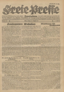 Freie Presse, Nr. 180 Freitag 3. August 1928 4. Jahrgang