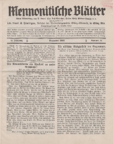 Mennonitische Blätter, Dezember 1932, nr 12, Jahrgang 79.
