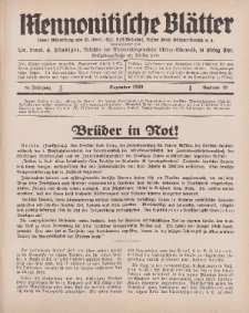 Mennonitische Blätter, Dezember 1929, nr 12, Jahrgang 76.