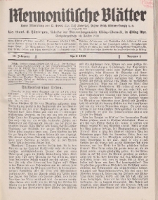 Mennonitische Blätter, April 1933, nr 4, Jahrgang 80.