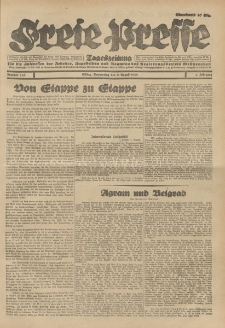 Freie Presse, Nr. 185 Donnerstag 9. August 1928 4. Jahrgang