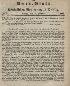 Amts-Blatt der Königlichen Regierung zu Danzig, 28. Februar 1866, Nr. 9