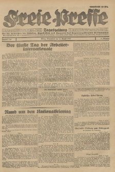 Freie Presse, Nr. 187 Sonnabend 11. August 1928 4. Jahrgang