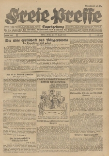 Freie Presse, Nr. 188 Montag 13. August 1928 4. Jahrgang