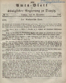 Amts-Blatt der Königlichen Regierung zu Danzig, 19. Dezember 1866, Nr. 51