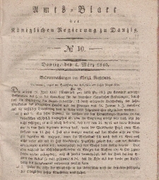 Amts-Blatt der Königlichen Regierung zu Danzig, 4. März 1840, Nr. 10