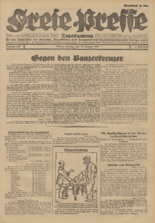 Freie Presse, Nr. 192 Freitag 17. August 1928 4. Jahrgang
