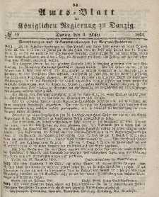 Amts-Blatt der Königlichen Regierung zu Danzig, 9. März 1864, Nr. 10