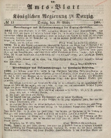 Amts-Blatt der Königlichen Regierung zu Danzig, 30. März 1864, Nr. 13