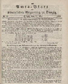 Amts-Blatt der Königlichen Regierung zu Danzig, 11. Mai 1864, Nr. 19