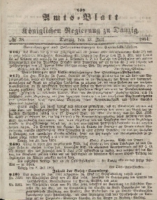 Amts-Blatt der Königlichen Regierung zu Danzig, 13. Juli 1864, Nr. 28