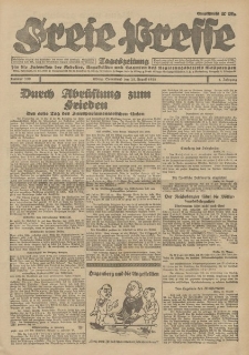 Freie Presse, Nr. 199 Sonnabend 25. August 1928 4. Jahrgang