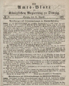 Amts-Blatt der Königlichen Regierung zu Danzig, 31. August 1864, Nr. 35