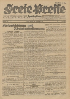 Freie Presse, Nr. 200 Montag 27. August 1928 4. Jahrgang