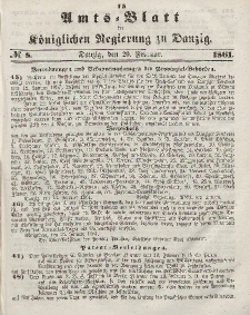 Amts-Blatt der Königlichen Regierung zu Danzig, 20. Februar 1861, Nr. 8